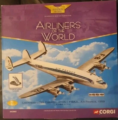Corgi Aviation AA31303 Lockheed L-749 Constellation F-BAZL Air France 1958 - Image 1 of 4