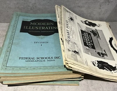 1-12 Divisions of Modern Illustrating Including Cartooning Federal Schools 1927 - Image 1 of 4