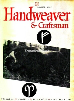 Rivista per tessitori a mano e artigiani vol. 18 n. 3 telai estivi 1967 tessuto artigianale - Immagine 1 di 3