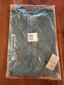 Lucky Brand Herren Venice Burnout V-Neck T-Shirt - Dunkelgrün, Small 💖 - Bild 1 von 2