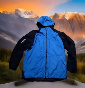 MOUNTAIN HARDWEAR HOODED GORETEX INFINIUM JACKET Men's size XL Black/Blue Mint - Picture 1 of 13