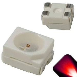 20 x LED PLCC4 1210 3528 LED SMD rojo Luz Super Ultra Bright Light Car PLCC-4 - Imagen 1 de 2