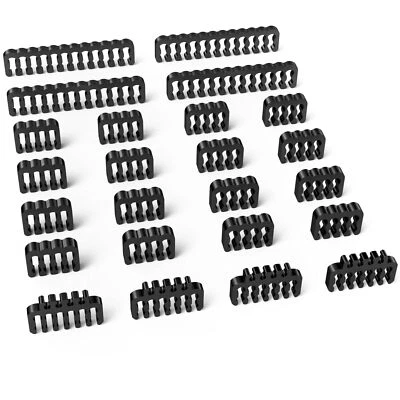 Pc Cable Combpsu Cables Combs Kit For Extension Cable Management 24 Pcs Set 12vh - Image 1 of 4