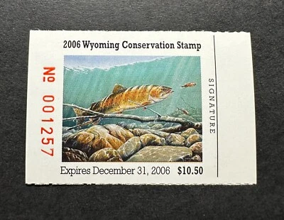 WTDstamps - 2006 WYOMING - State Duck Stamp - Mint OG NH - Image 1 of 2