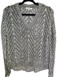 Umgee Slate Gray Green Color  Soft Open Knit Sweater Womens Size L  - Picture 1 of 4