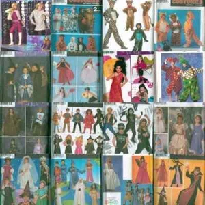 OOP Simplicity Pattern Kids Halloween Costume Sewing Pattern Boys Girls You Pick - Picture 1 of 11