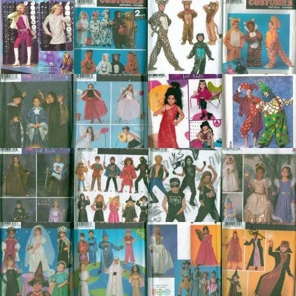 OOP Patrón de Simplicidad Niños Halloween Disfraz Patrón de Costura Niños Niñas Tú eliges Foto 1 de 1