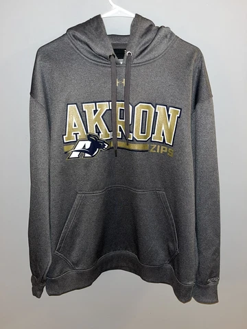 Under Armour Storm Akron Zips Gray Hoodie Sweatshirt Mens L Cover