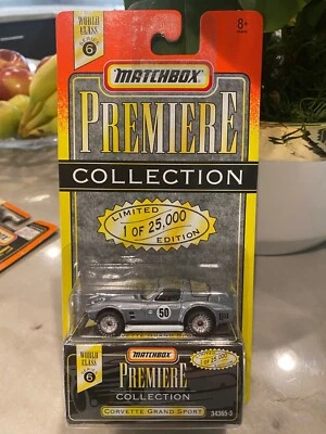 1995 MATCHBOX PREMIERE COLLECTION SERIES 6 CORVETTE GRAND SPORT SILVER, #34365-3 - Image 1 of 2