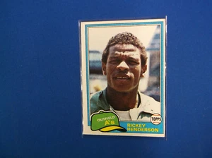1981 Topps Baseball # 261 Rickey Henderson EX - Picture 1 of 2