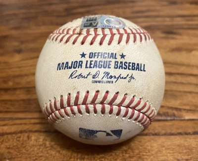 Tigers vs Astros Game Used Baseball 10/2/2024 Wild Card Brown Torkelson Hit E4 - Image 1 of 4