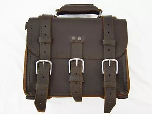 Saddleback Leather 12" SMALL CLASSIC BRIEFCASE Suede Lined 2-Rivet DCB - Picture 1 of 12