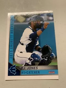 PJ Jones 2015 Everett Aquasox Team Card - Picture 1 of 1