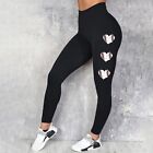 Ladies Workout Pants 88% Polyester And 12% Women's Baseball Printed Elastic