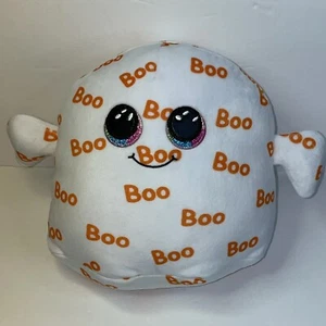 Ty Squish-a-Boos Goblin Halloween Ghost Plush Cushion Pillow Stuffed Animal Toy - Picture 1 of 12