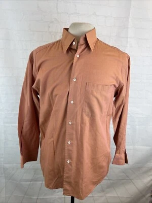 Camisa de vestir de algodón a lunares naranja para hombre Zanella TALLA L $158 Foto 1 de 4