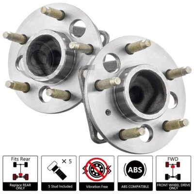 2x Conjunto de pernos de cojinete de buje de rueda trasera Chevrolet Malibu 1997-2000 con ABS NUEVO Foto 1 de 4