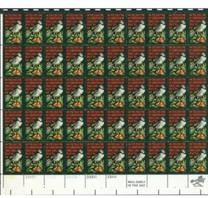 US Scott 1445 CHRISTMAS PARTRIDGE IN A PEAR TREE (1971) MHN 8¢ Full Sheet Stamps - Picture 1 of 2