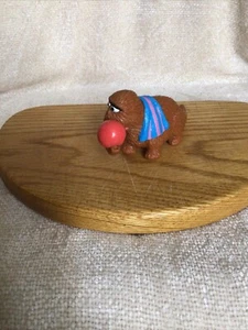 Vtg Muppets Snuffleupagus Sesame Street PVC Figure Beach Ball 4.75" L Applause  - Picture 1 of 4