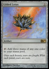 MTG Gilded Lotus Foil EXC-Gilded Lotus-m13-Magic