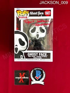 Roger L. Jackson autografo firmato Ghostface Funko Pop #1607 Beckett certificato di autenticità - Foto 1 di 2