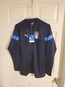 Authentic Puma Italy National Team Pre Match Navy Blue Soccer Jacket Men's S - Picture 1 of 4