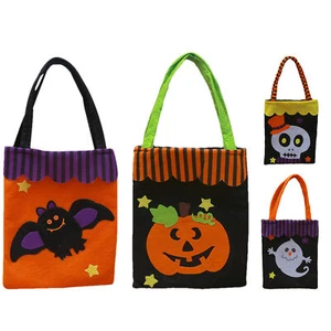 Halloween Candy Bags Chic Handheld Halloween Basket Large Capacity Great Gift - Picture 1 of 15