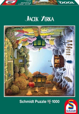Schmidt - Jacek Yerka Puzzle Il Giardino delle Quattro Stagioni, 1000 Pezzi - Immagine 1 di 3