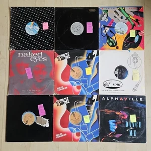 1980s synth-pop 12" singles vinyl record lot - 9 titles - Picture 1 of 23
