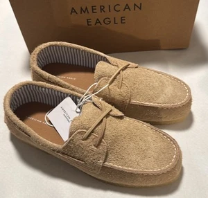 Suede Boat Shoes Mens 11 Tan American Eagle - Picture 1 of 5