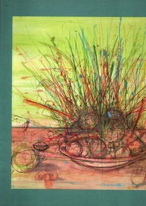 Passagierschiff FRANKREICH. Menü 1. Klasse 28. AUGUST 1962. Illustration MAC AVOY - Bild 1 von 1