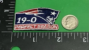 NEW  ENGLAND PATRIOTS ☝️IRON ON PATCH.  🏈 Unbranded 🇺🇸 Perfect Season RARE - Picture 1 of 3