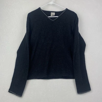 Suéter Columbia Mujer Extra Grande Gris Mezcla Lana Merino Cuello en V Pullover Foto 1 de 4