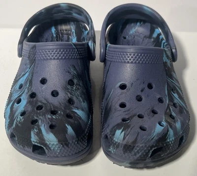 Crocs kids синий камуфляж молодежный размер 11 - Изображение 1 из 4