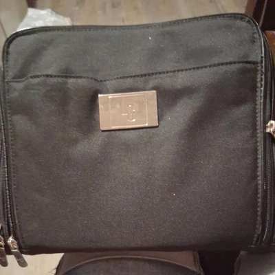 Lori Greiner Black Travel Makeup Tote Bag Cosmetic Organizer Zip Closures - Image 1 of 4