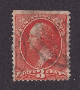 MATT'S STAMPS SCOTT #214 GEORGE WASHINGTON 3-CENT ABN 1887 ISSUE USED CV$55 - Picture 1 of 3