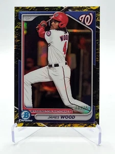 2024 Bowman Draft Chrome - James Wood #BCD-91 amarillo refractor lunar 40/75 ⚾️⚾️⚾ - Imagen 1 de 3