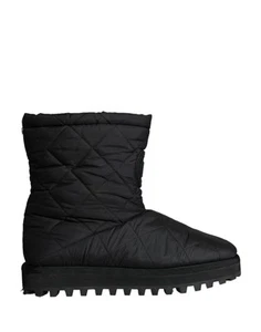 Dolce & Gabbana Schwarz Nylon gepolstert Mid Calf Männer Stiefel Schuhe - Bild 1 von 8