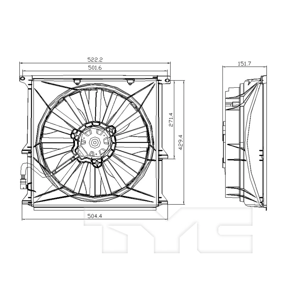 Conjunto de ventilador de refrigeración condensador para 96-99 BMW Serie 3 E36 1,9 L L4 BM3113101 Foto 1 de 1