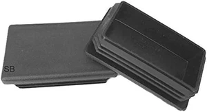 1 1/2 Zoll x 2 Zoll Rechteck SCHLAUCH ENDKAPPE STECKER - Menge 4 - Bild 1 von 12