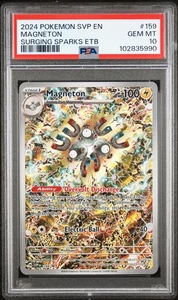PSA 10 2024 Pokemon SVP EN-SV Surging Sparks ETB Black Star Promo #159 Magneton - Picture 1 of 2