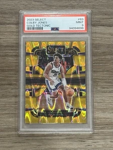 2023 Panini Select Colby Jones Rookie Gold Tectonic Prizm RC /10 PSA 9 POP 2 - Picture 1 of 2