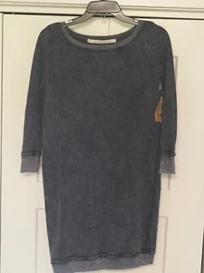Rachel Roy Midnight Navy Mineral Wash Sweatshirt Sweater Dress Size XS. $79 MSRP - Picture 1 of 8