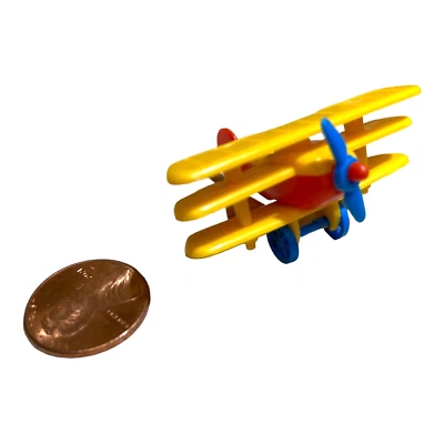 Vintage 1980s Bruder Fokker Mini Plastic Triplane Airplane Toy Made in W.Germany - Image 1 of 4
