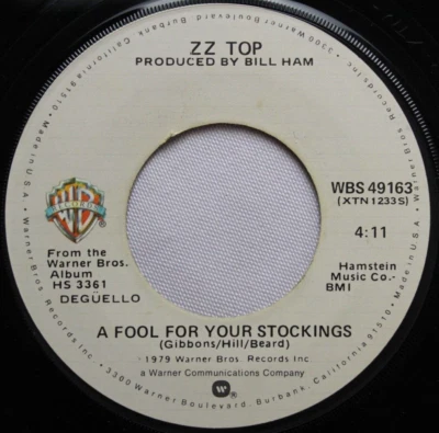 ZZ TOP I THANK YOU / A FOOL FOR YOUR STOCKINGS 45 7" RECORD VG- *QUICK SHIP* - Image 1 of 2