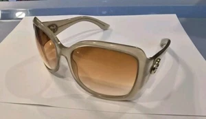 Gucci GG2965/S 8UDBA BROWN SAND FRAME 59 18 115 Italy Sunglasses Small Scratches - Picture 1 of 12