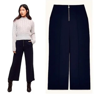 Aritzia Wilfred Nolay Wide Leg Crop Pant Size 10 in Black - Picture 1 of 7