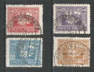 Poland 1923 year , used stamps Michel # 17-20 - Picture 1 of 1