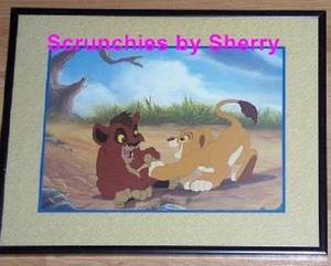 Disney Store Simba Pride Litografía Enmarcada Sello Dorado Rey León Película De Colección - Imagen 1 de 1