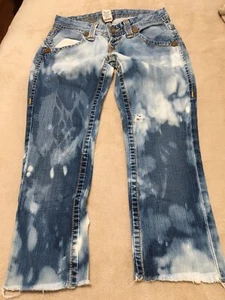 True Religion gebleichte Skinny-Jeans Größe 29x24 gebleicht Made in USA - Bild 1 von 7